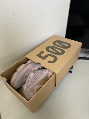 YEEZY 500 Chunky Lavender Sneakers in Box